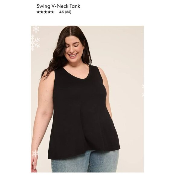 NWT Lane Bryant Swing V-Neck Tank in Paisley - 18/20 - Picture 7 of 9